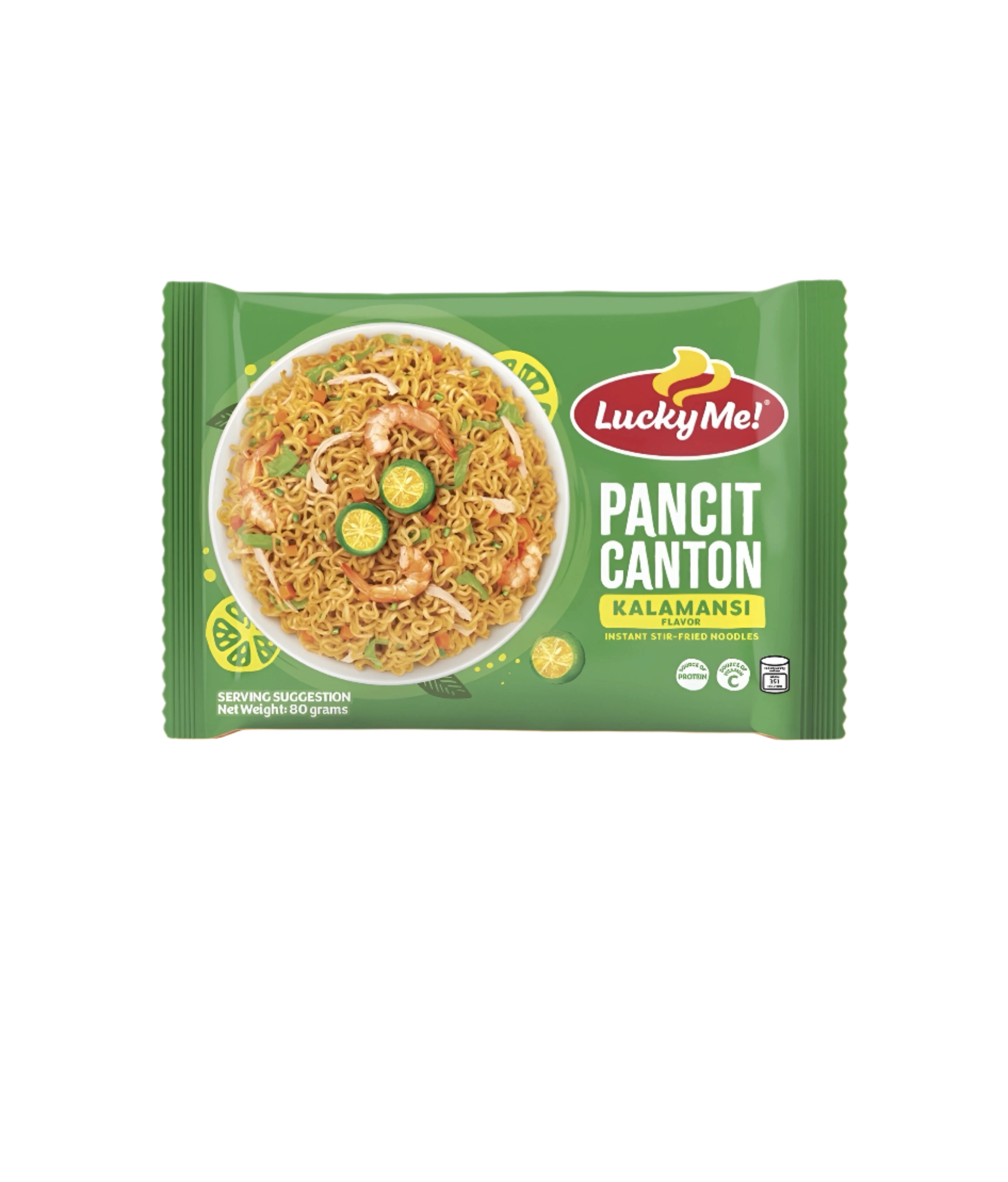 Lucky Me Pancit Canton Kalamansi Instant Noodle - 80g