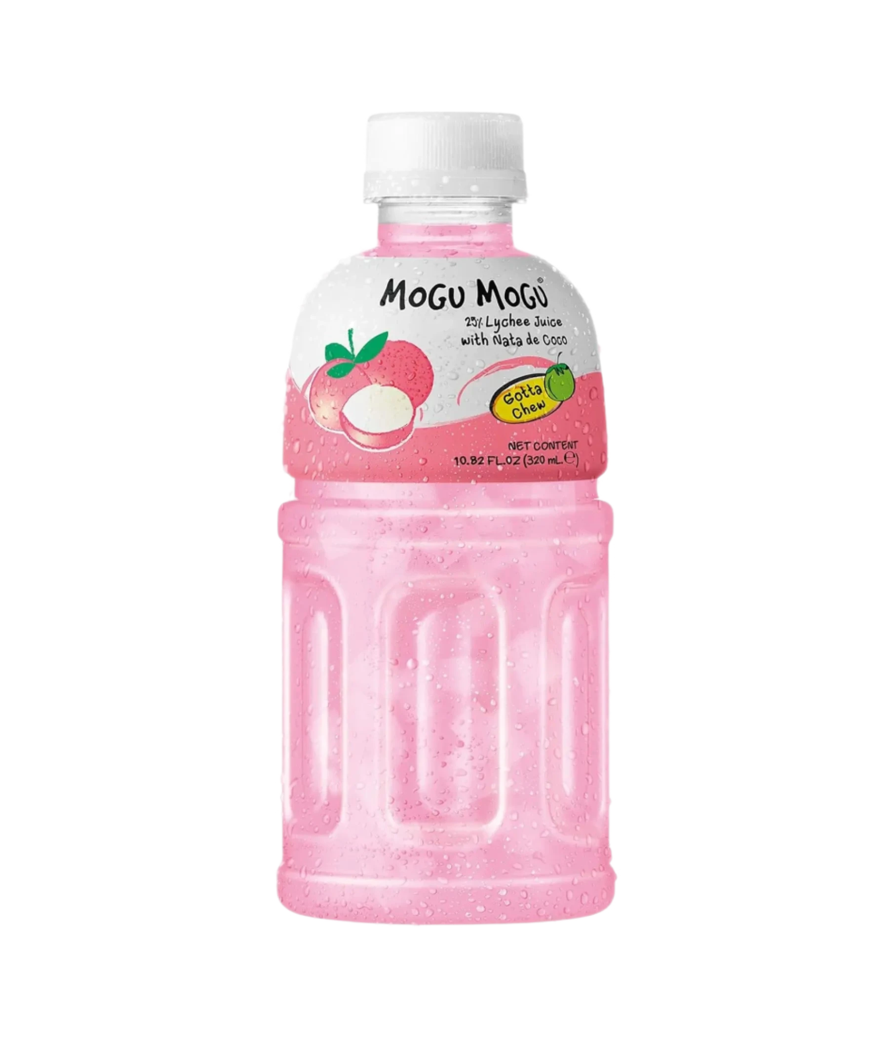 Mogu Mogu Lychee Flavored Juice Drink with Coconut Pieces - 320ml