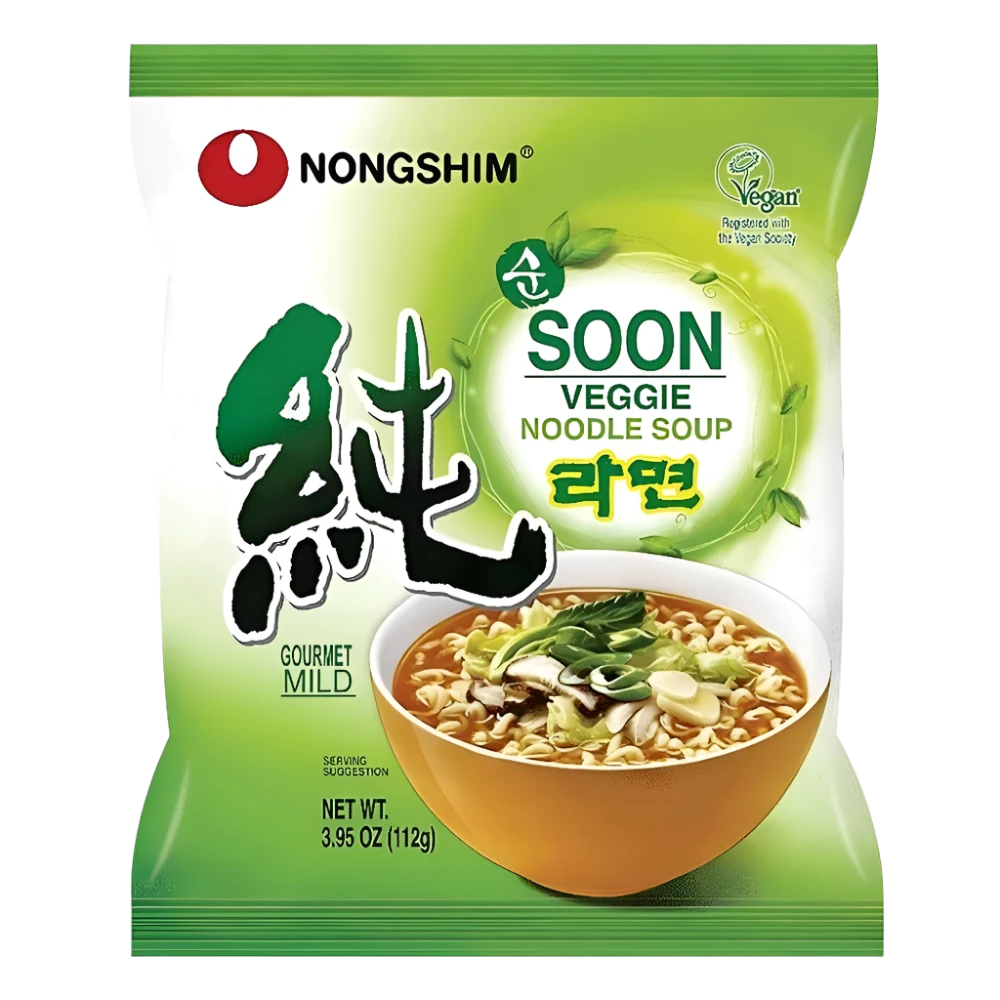 Nongshim Soon Veggie Ramyun Instant Noodle Soup - 112 g
