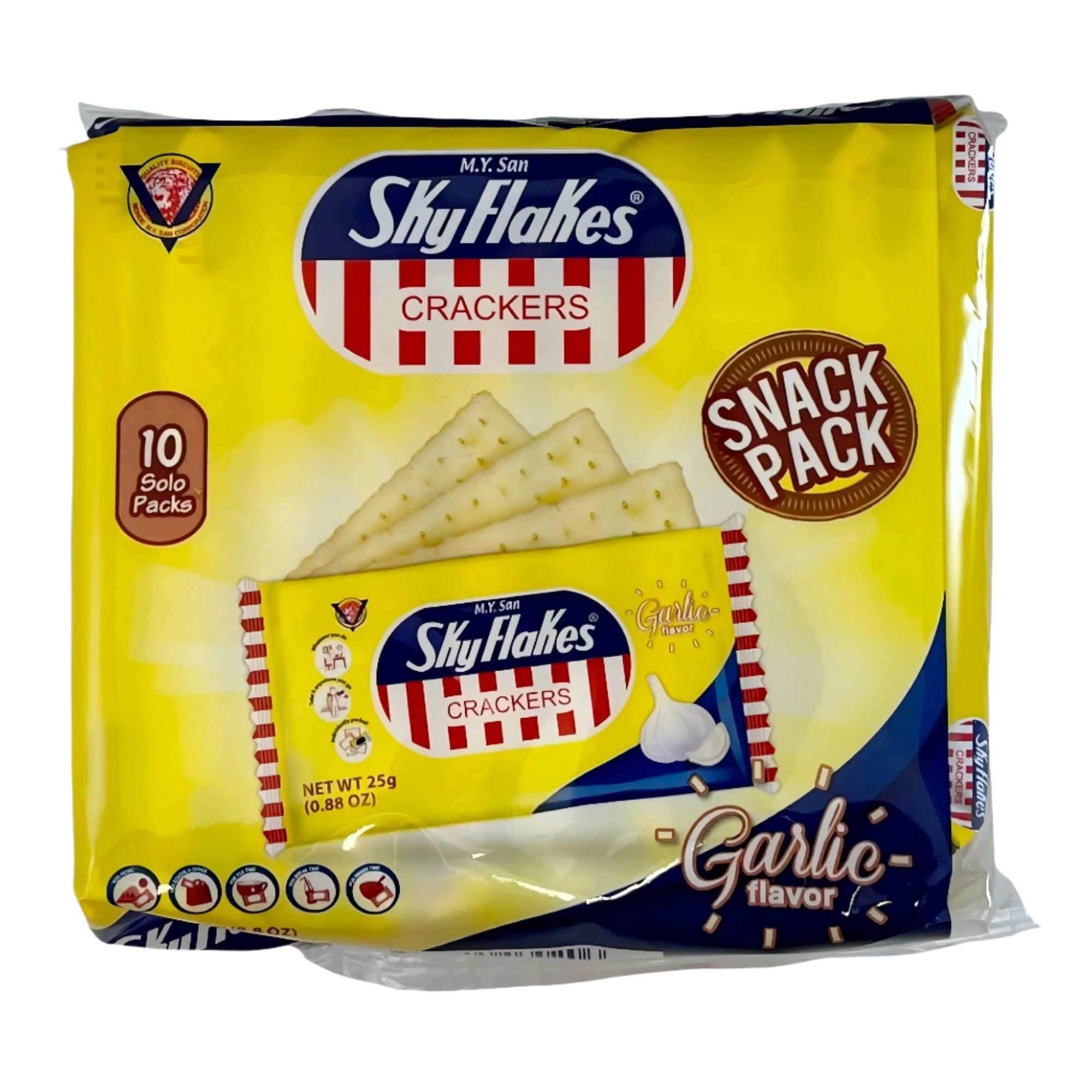Skyflakes Cracker Garlic - 10x25g