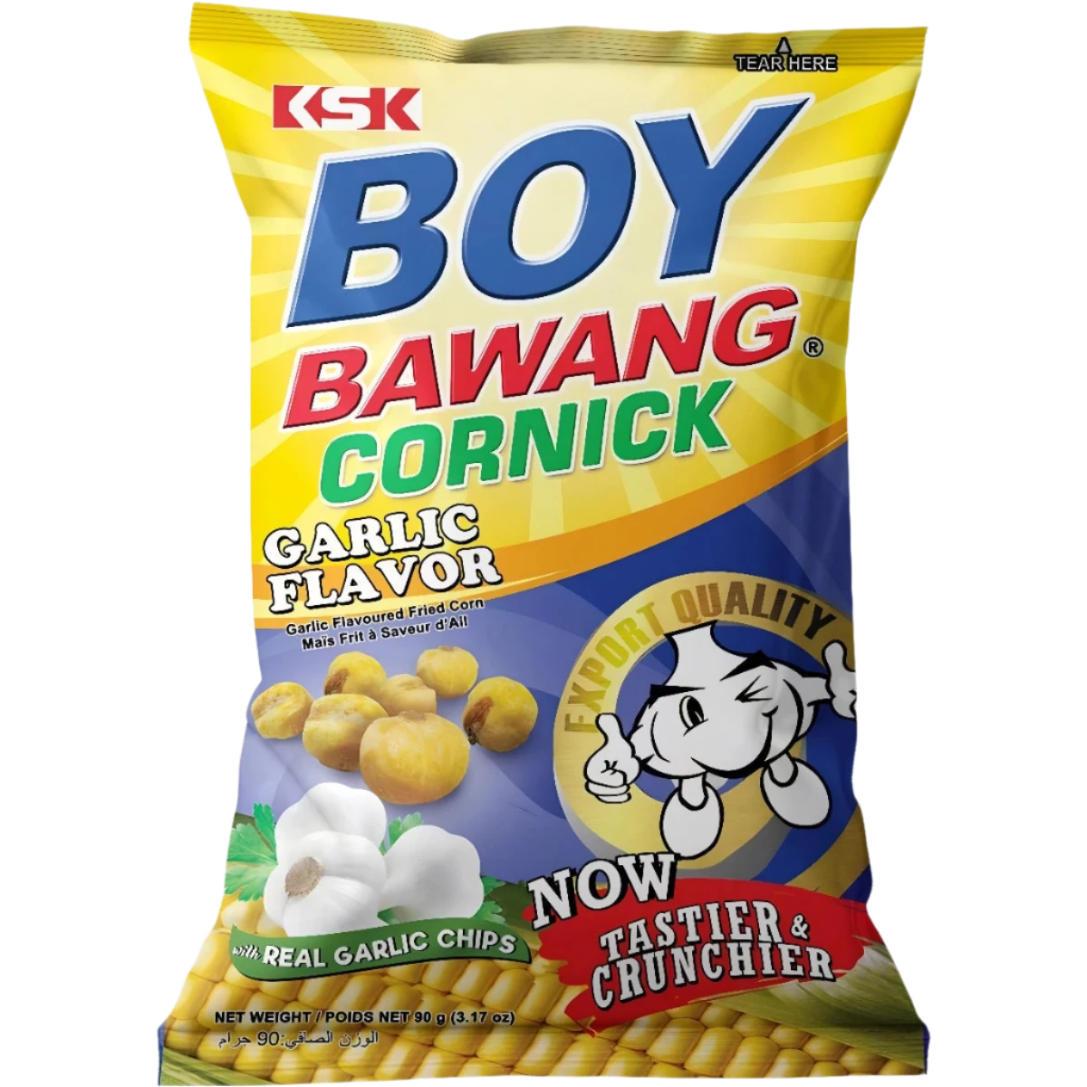Boy Bawang Cornick Garlic Flavor - 90g