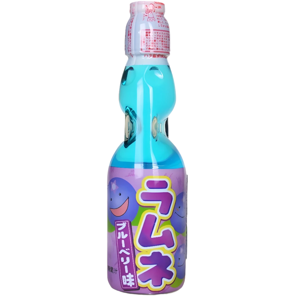 Hatakosen Ramune Blueberry Soda - 200ml