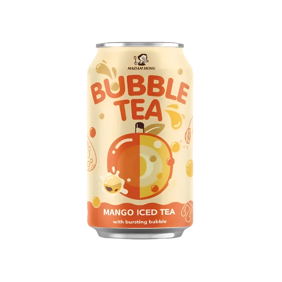 LADYBOBA Mango Bursting Bubble Iced Tea - 320ml