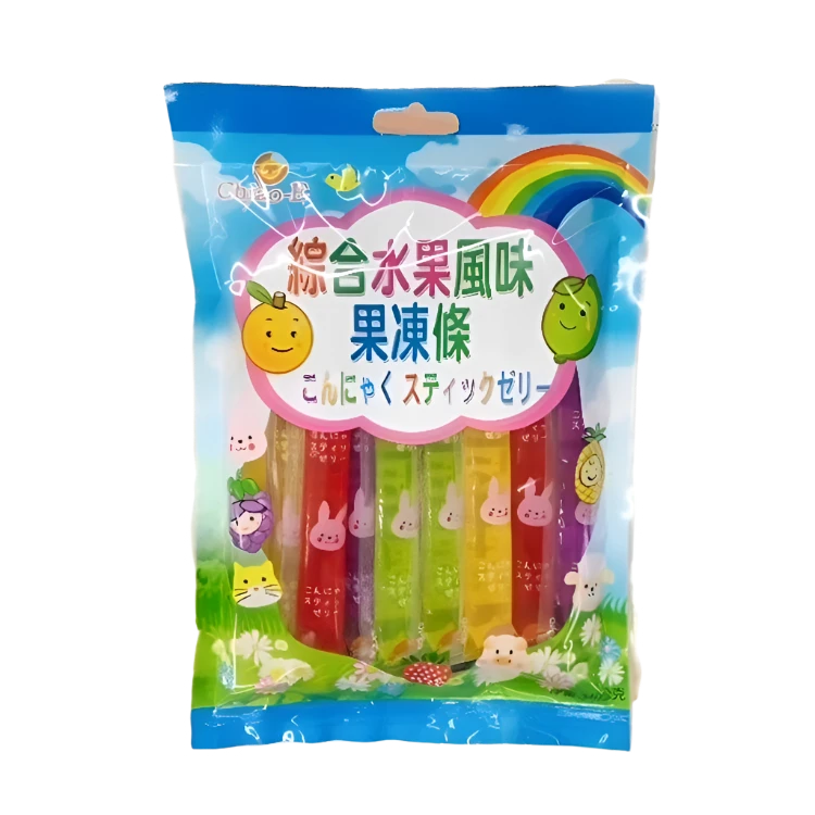 CHIAO E Assorted Fruit Jelly Straw - 340g