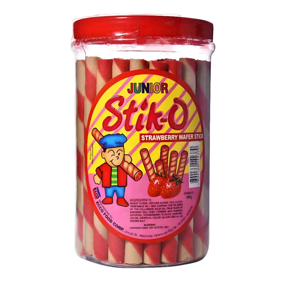 Stik-O Wafer Strawberry Sticks - 380g