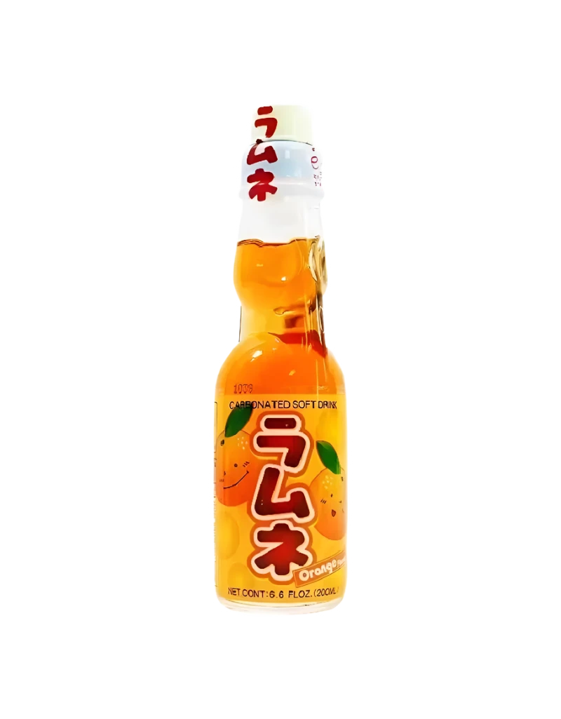 Hatakosen Ramune Orange Soda - 200ml