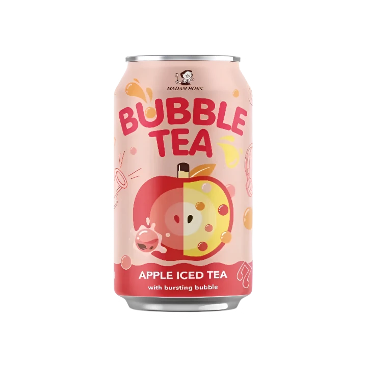 LADY BOBA Apple Bursting Bubble Iced Tea - 320ml