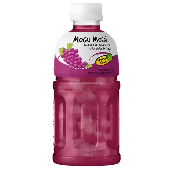 Mogu Mogu Grape Flavoured Juice with Coconut Pieces - 320ml