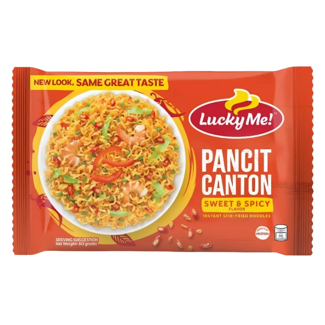Lucky Me Pancit Canton Sweet & Spicy Instant Noodle - 80g